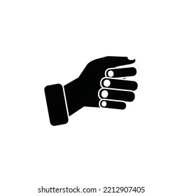 Hand Gesture Grasping Gesture, Silhouette Design, Hand Symbol.