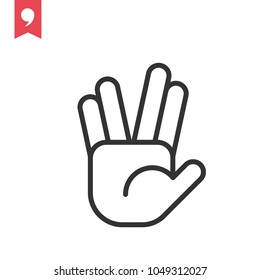 Hand gesture icon