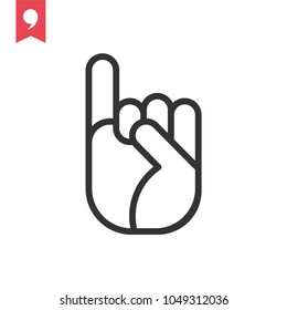 Hand gesture icon