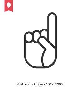 Hand gesture icon