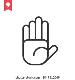 Hand gesture icon