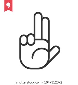 Hand gesture icon