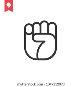 Hand gesture icon