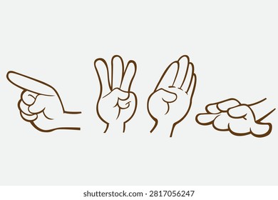 Hand Gesture Icon Collection