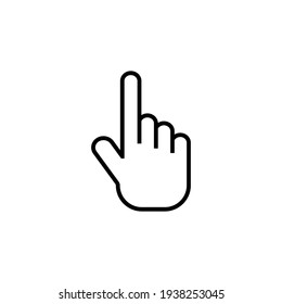 Hand gesture  icon design template vector isolated