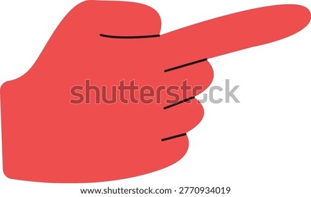 Hand Gesture Icon. Flat Vector Illustration.