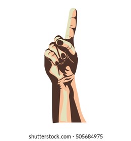 hand gesture icon image 