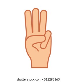 hand gesture icon image 