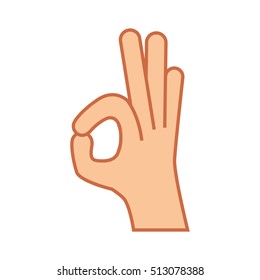 hand gesture icon image 