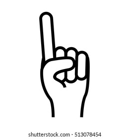 hand gesture icon image 