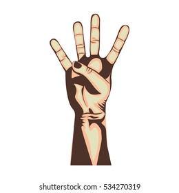 hand gesture icon image 