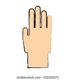 hand gesture icon image vector illustration design 