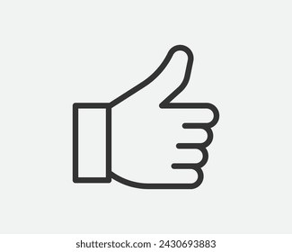 Línea de iconos de gestos de mano Diseño simple en blanco y negro de moda.
