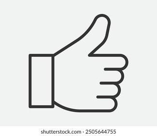 Línea de iconos de gestos de mano Diseño de moda simple.