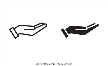 Handgesten-Symbolsatz. Enthält Symbole wie Applaus, Daumen hoch, mittlere Hand, helfende Hand, Richtung, wie,