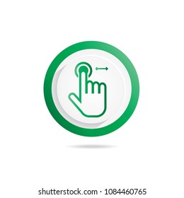 Hand Gesture icon sliding
