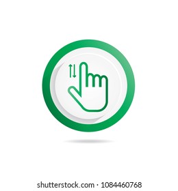 Hand Gesture icon sliding up down