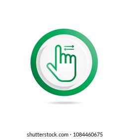 Hand Gesture icon sliding Left,Right