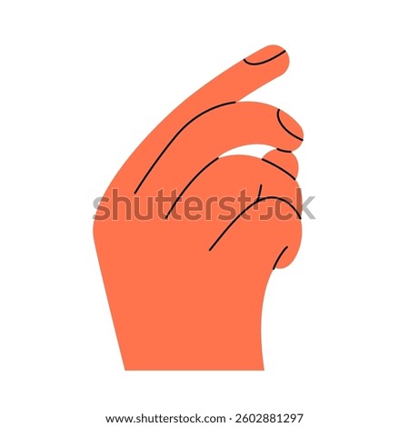 Hand gesture icon. Snapping fingers