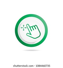 Hand Gesture icon  (vector illustration)