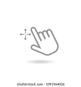 Hand Gesture icon  . Vector illustration.