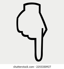 Hand gesture icon vector illustration