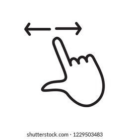 Hand gesture icon vector logo template
