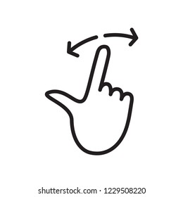 Hand gesture icon vector logo template