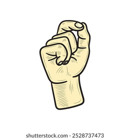 Hand Gesture Illustration Colored - 07
