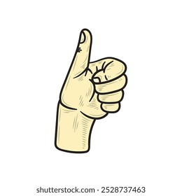 Hand Gesture Illustration Colored - 13