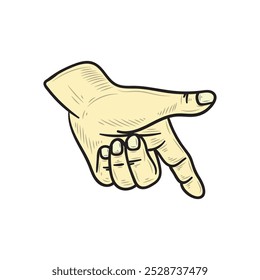 Hand Gesture Illustration Colored - 14