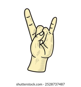 Hand Gesture Illustration Colored - 16
