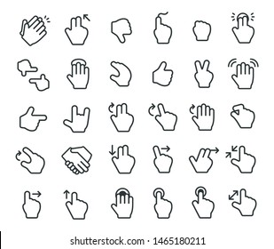 HAnd Gesture Illustration Icon Collections