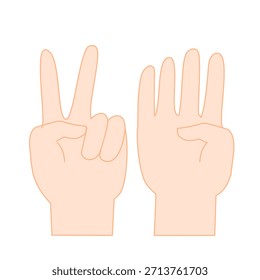 Hand Gesture Illustration Vector Icon