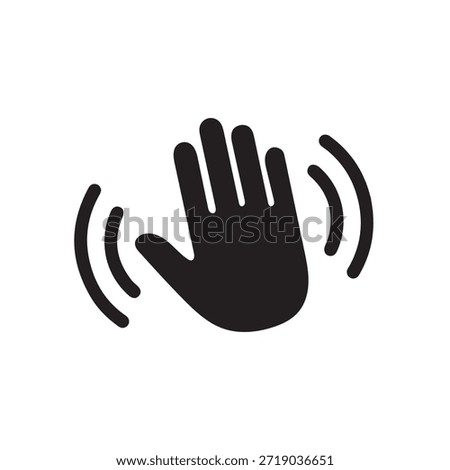 A hand gesture indicating rejection or refusal in silhouette mode