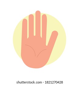 Hand gesture ison or sign vector illustration