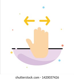 Hand, Gesture, Left, Right, zoom out Abstract Flat Color Icon Template