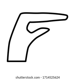 Zeigergesten-Symbol-Objekt