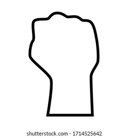 hand gesture line icon object