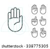hand palm icon