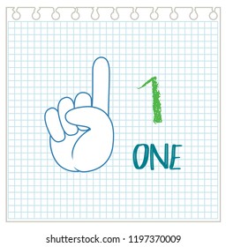 Handgesichtsnummer Notizbuch, Hintergrundgrafik