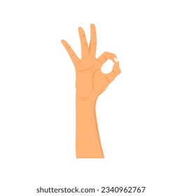 hand gesture with ok sign