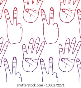 hand gesture pattern image 