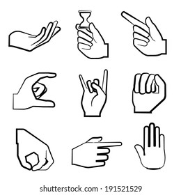 hand gesture sign