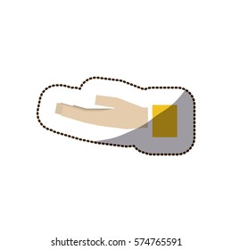 Hand gesture sign icon vector illustration graphic design