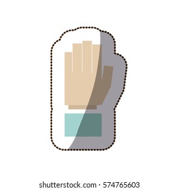 Hand gesture sign icon vector illustration graphic design