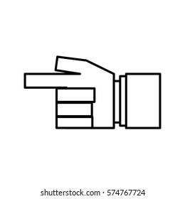 Hand gesture sign icon vector illustration graphic design