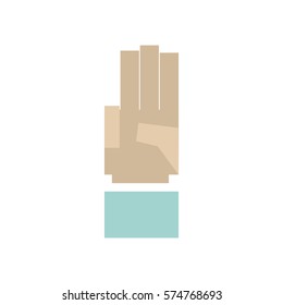 Hand gesture sign icon vector illustration graphic design