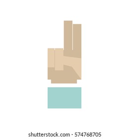 Hand gesture sign icon vector illustration graphic design