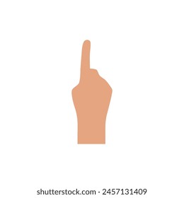 Hand gesture symbol illustration flat design